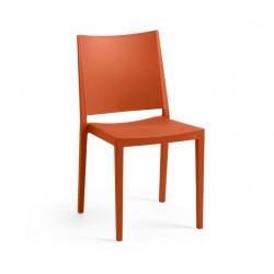 Židle MOSK, 82 x 46 x 56 cm, cihlová