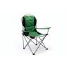 Skládací kempingová rybářská židle Divero Deluxe - zeleno/černá