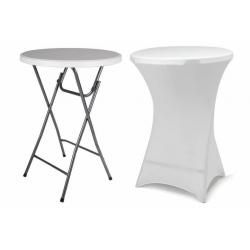 Párty stolek BISTRO skládací vč. elastického potahu 80 x 80 x 110 cm
