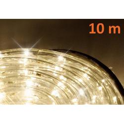 LED světelný kabel 10 m - teple bílá, 240 diod